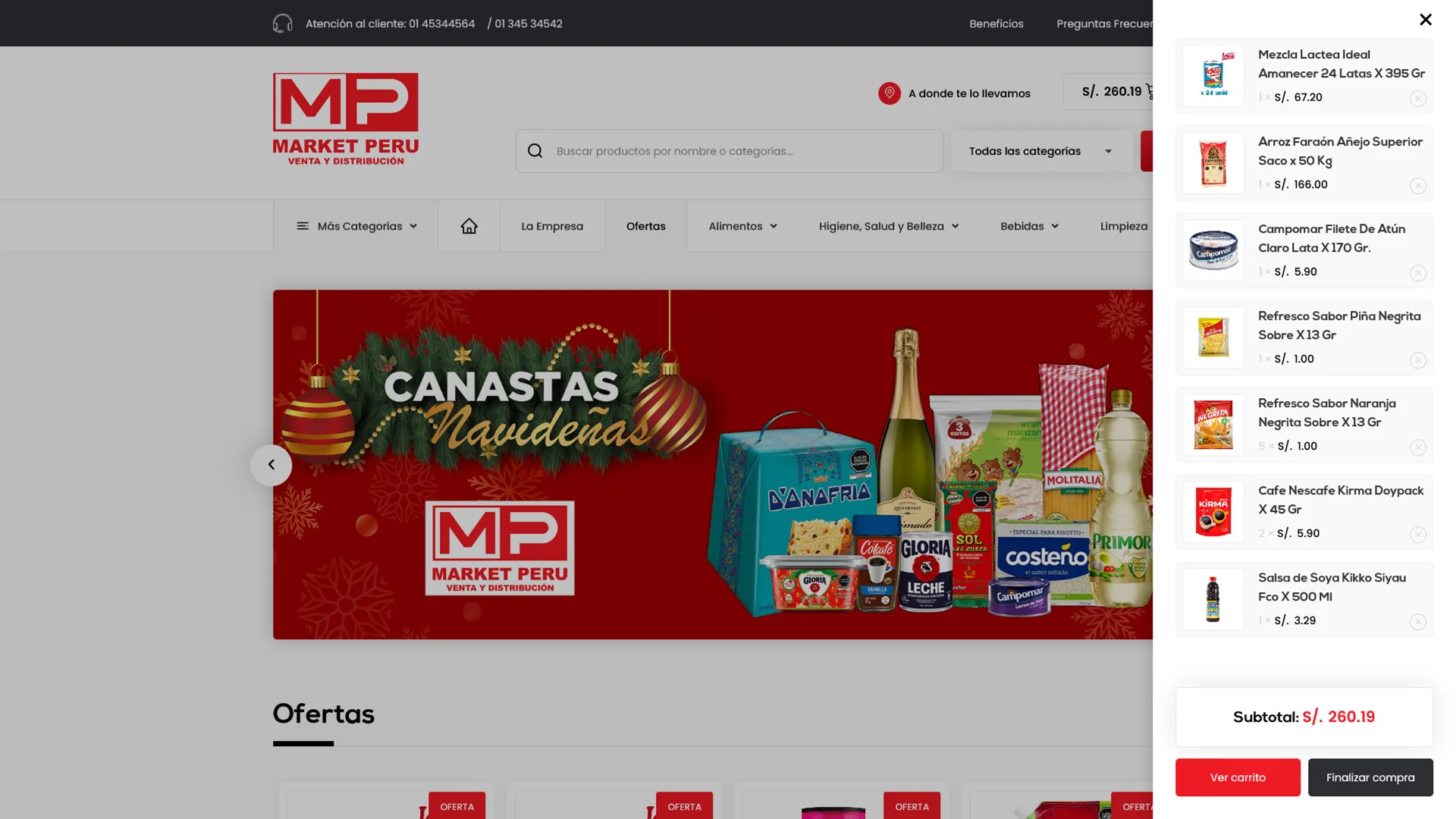 Screens  TU MARKET PERU Portafolio Designicpe